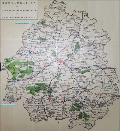 La résistance dans le canton de Thiviers