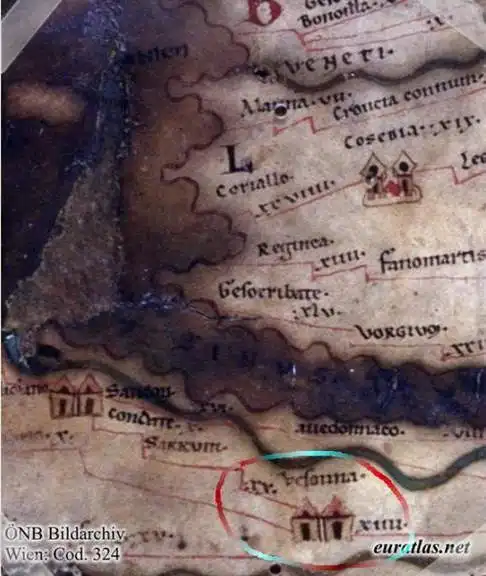 Nantheuil dans la géographie antique :
