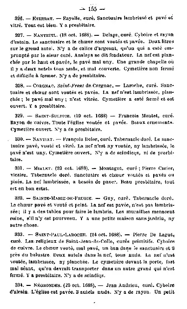 Les travaux de l'église de 1834 à 1920